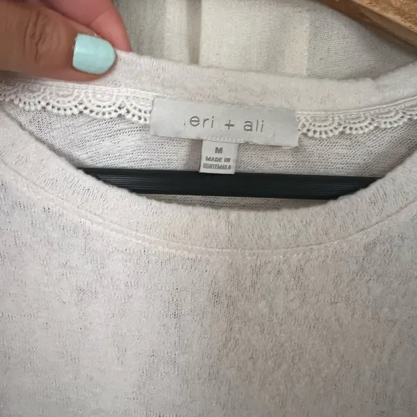 Eri + Ali Anthropologie Ruffle Sleeve Sweater - Image 4