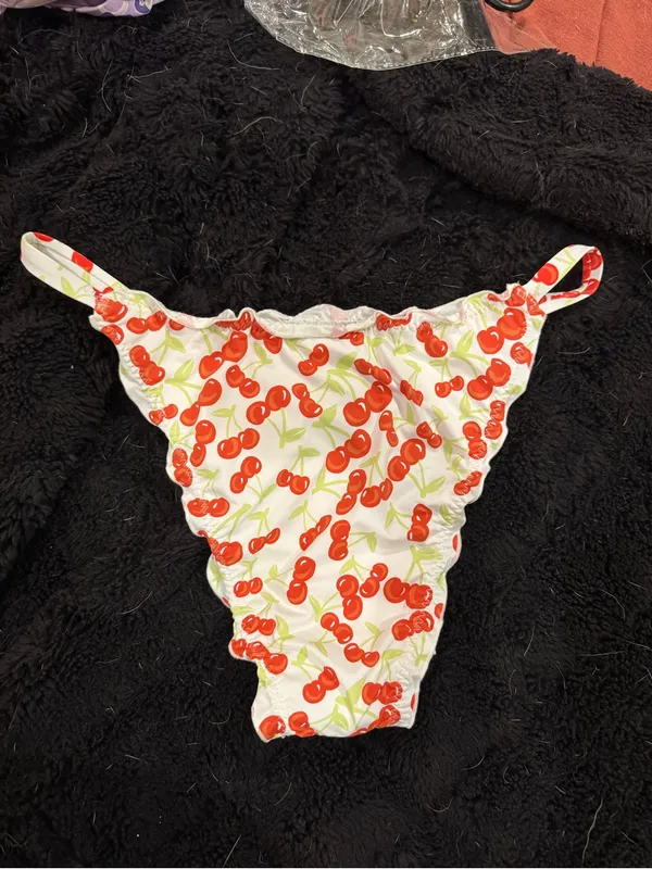 Dippin' Daisy's Lucca Cheeky Bikini Bottoms - Cherry Print - Image 4