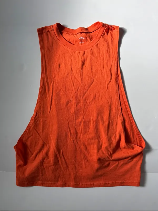 Urban Outfitters Orange Oversized Muscle Tank Top Small NWOT - Image 2