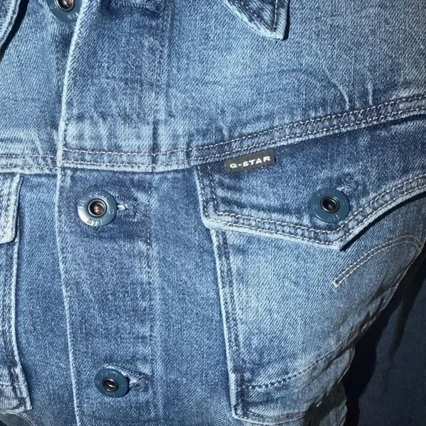 G-star Raw Blue Denim Jeans Stretchy Jacket(Size Small) - Image 8