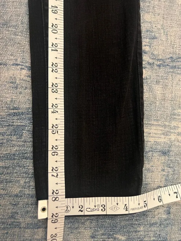 American Eagle Outfitters Black Super Stretch Skinny Jeans Size 4 SHORT - Image 7
