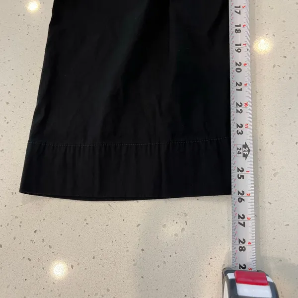 Maeve The Colette Ponte Crop Wide-Leg Pants Black‎ Linen Blend Size 30 - Image 11
