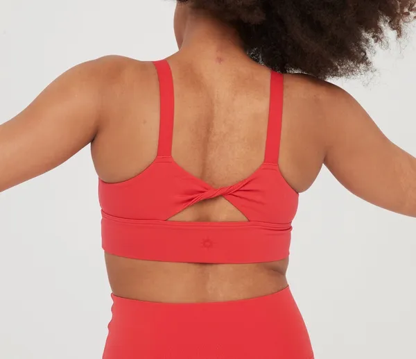Aerie offline twist back padded red sports bra - Image 6