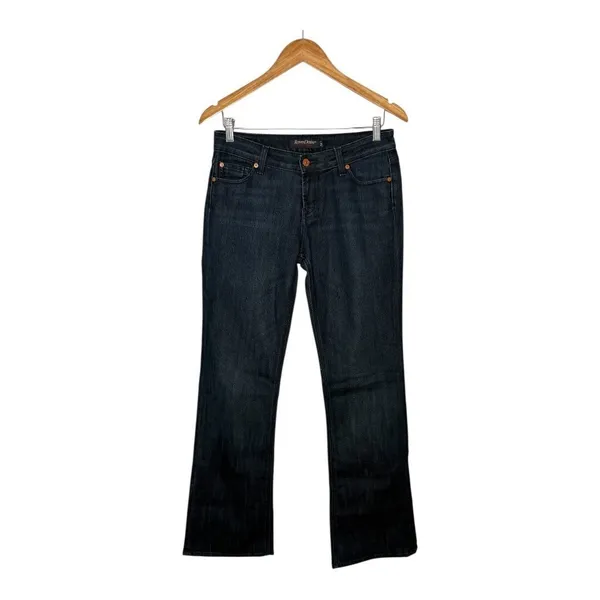 Raven Denim Custom Fit Jeans Womens 29 Dark‎ Blue Straight Leg Made in USA - Image 3