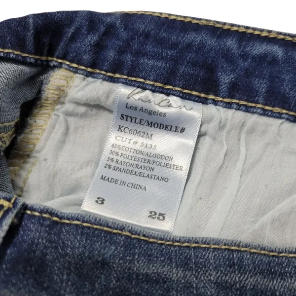 Kancan Skirt Size 25 / 3 W27"in Waist Denim Skirt Jean Skirt Mini Skirt Stretch Blue Denim Skirt - Image 6