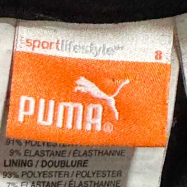 PUMA Sport Lifestyle Black White Striped Athletic Skort Women’s Size 8 - Image 5