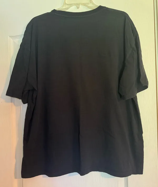 Shein Black short sleeve tshirt w/ White and Orange Tiger Graphic - Image 2