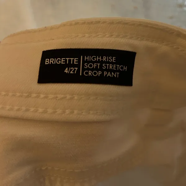 Buffalo David Bitton White Brigette High-Rise Crop Pant Size 4/27 - Image 5
