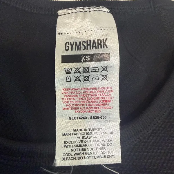 Gymshark XS flex sports cutout active athletic crop top TLS2 3478 - Image 5