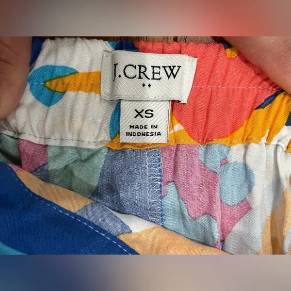 J. Crew Colorful Leaf Print A-Line Skirt - Image 5