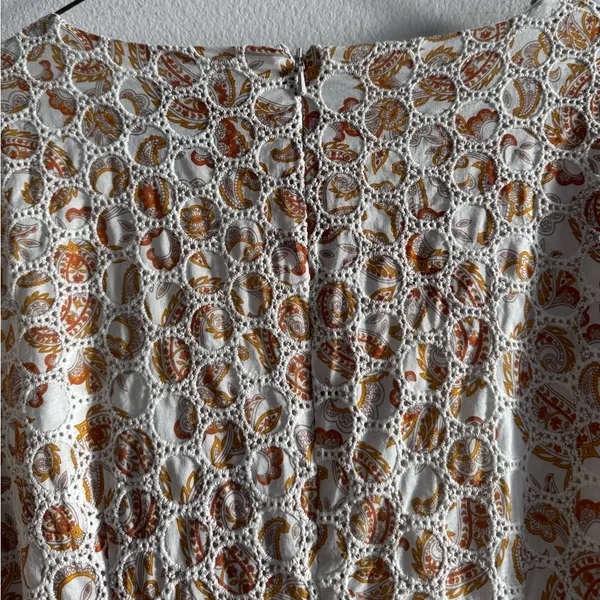 Bardot Broderie Dress 4/XS Tan Paisley - Image 10