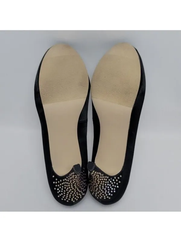 Madden Girl Getta Rhinestone Embellished Heel Pump Shoe Size 7 Black - Image 9