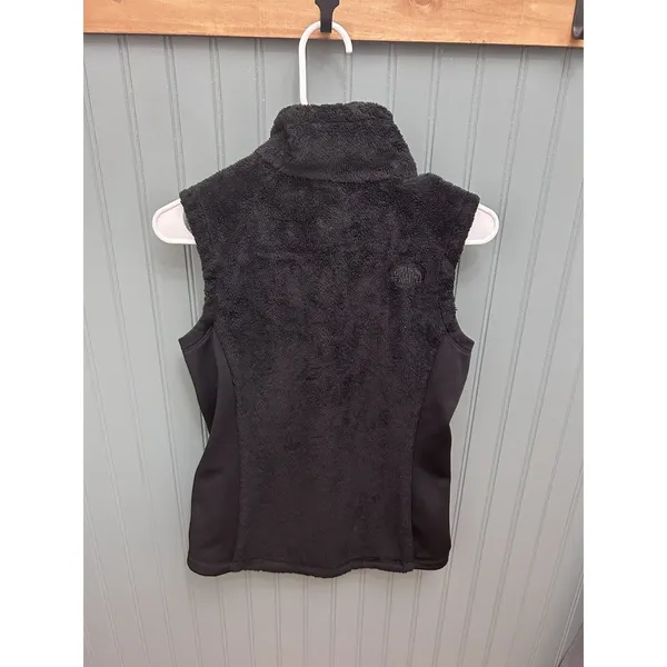 The North Face Womens Osito Size Small Full Zip Black Fleece Stretch Vest Jacket - Image 3