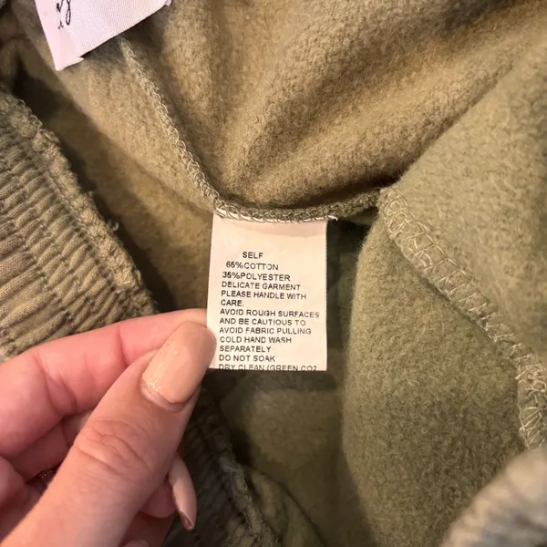 SNDYS Lounge Luxe Sweatpants Khaki Green Drawstring Active Wear Revolve Womens 6 - Image 8