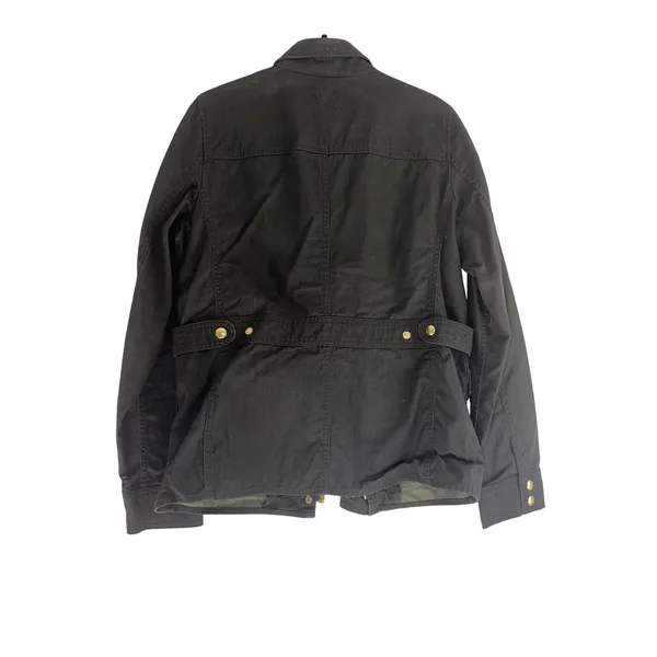 J.Crew The Downtown Field Jacket Women S Forest Green‎ Utility Military Canvas - Image 5