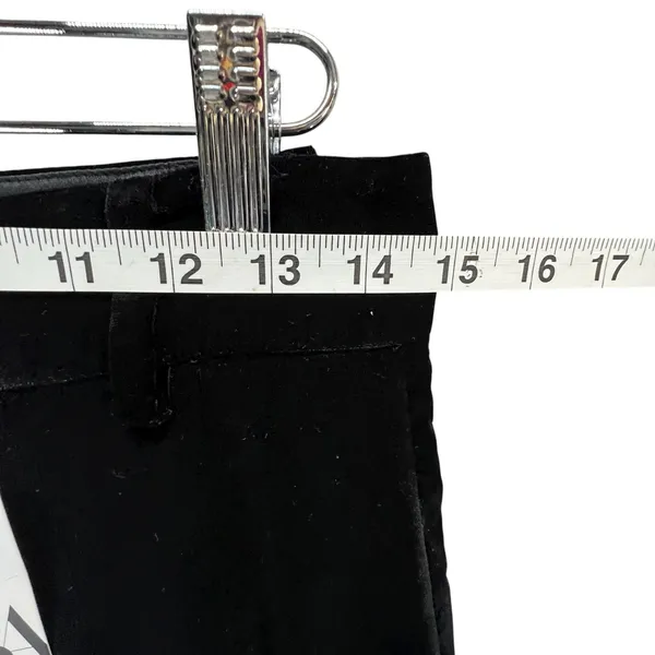 Zara Velvet Pants Womens S Black Straight Leg Luxurious Soft Trouser Retro Chic‎ - Image 6