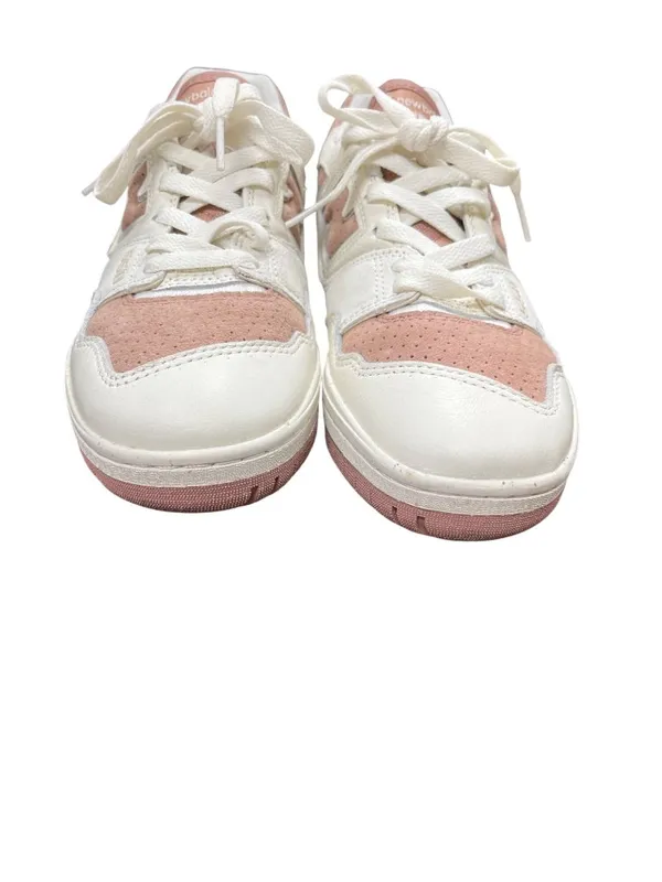 New Balance 550 wms white pink leather suede retro low sneakers sz 8B SKU 10-449 - Image 11