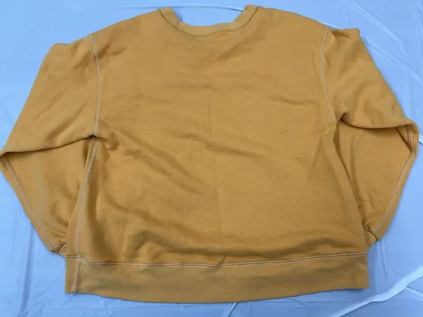 Abercrombie & Fitch Mustard Yellow Crewneck Pullover Size Medium - Image 2