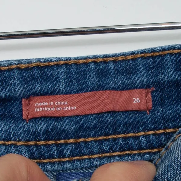 Anthropologie Pilcro Slim Boyfriend Crop Denim Jeans Bohemian‎ Preppy Womens 26 - Image 6