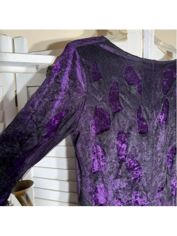 The evil court countess of darkness sexy witch sorceress velvet mesh costume L - Image 10
