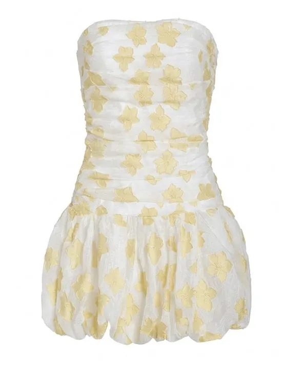 NEW AMANDA UPRICHARD Rendezvous Bubble Skirt Mini Dress S - Image 9