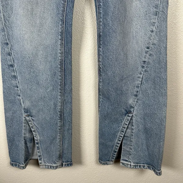 American Eagle 90's Bootcut Jeans Womens 6 Front Slit Split Hem‎ Stretch Denim - Image 3