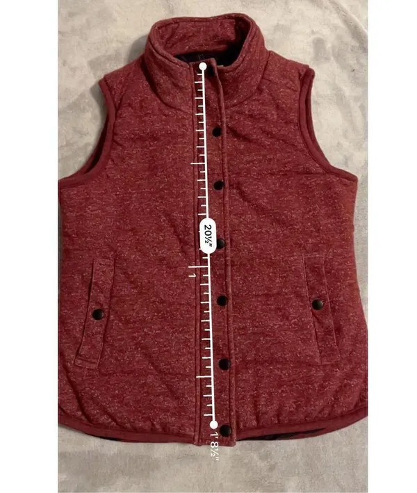 Outerwear Puffer Vest Snap Button & Zip Medium CAMPING HIKING FISHING - Image 6