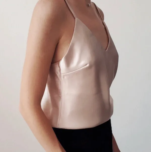 H&M Champagne Silk Cami - Image 2