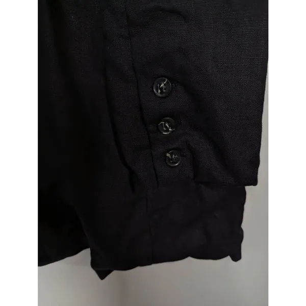 Reformation Maxwell linen black blazer dress Medium - Image 7