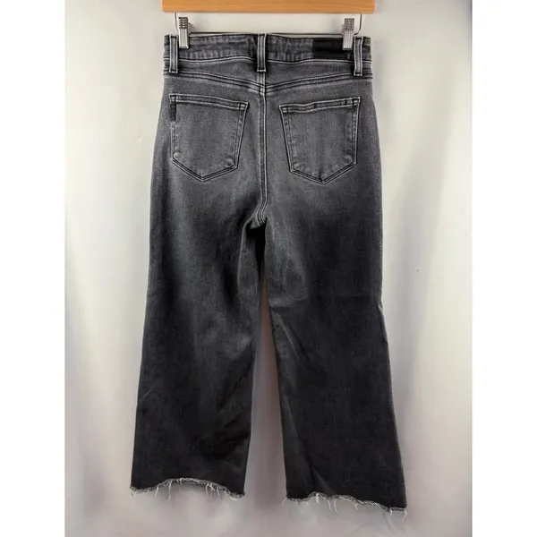 Women’s Paige Size 28 Dark Gray Wide Leg Jeans - Image 3