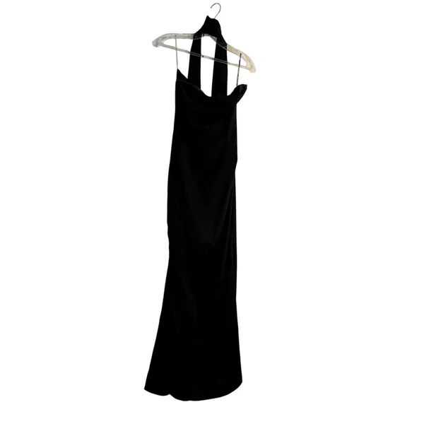 Oh Polly Mandi Scarf-Detail Strapless Gown Maxi Dress in Black size 14 New - Image 6