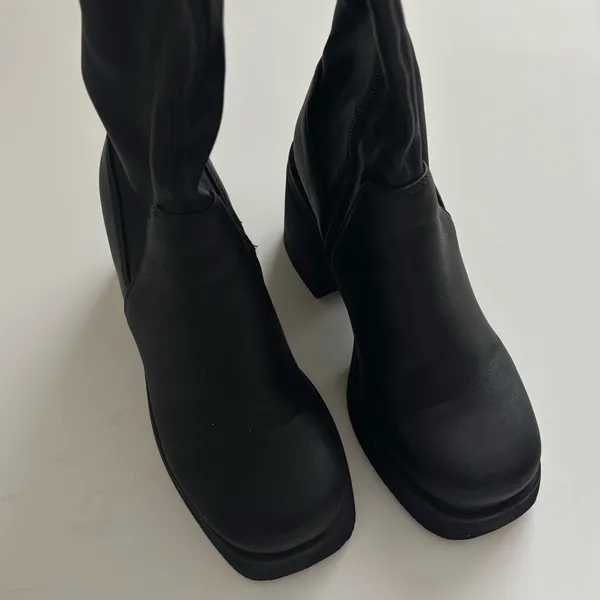 Steve Madden Berkleigh Boot Black Size 6.5 NIB - Image 4