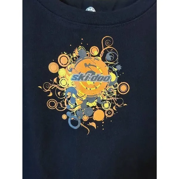 Ski-Doo BRP Black Short Sleeve T Shirt Size Juniors Large (8925) - Image 2
