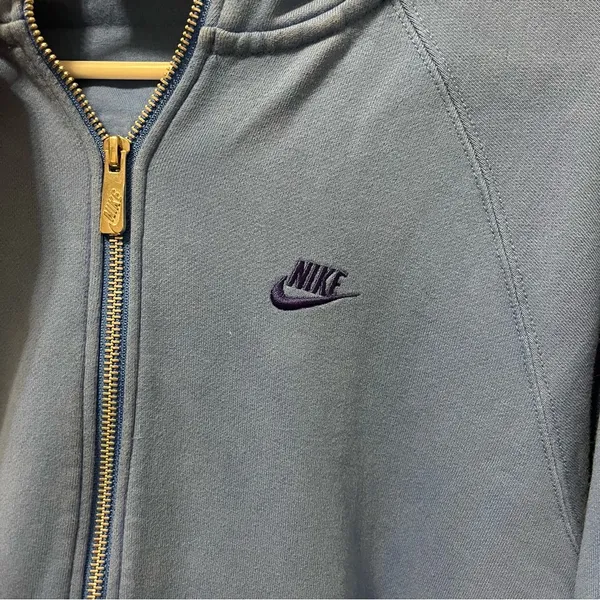 Vintage Nike Blue Colorblock Sweatshirt - Image 5