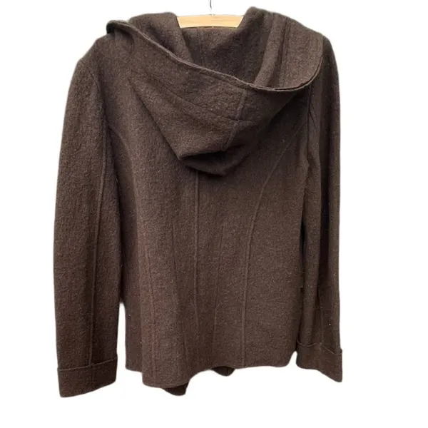 A. Giannetti size S boiled wool cardigan with hood. - Image 3