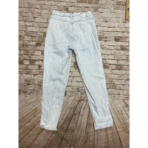 90s Vintage Mom Jeans Size 14 Light Acid Wash High Waisted LA BLUES‎ Classics - Image 6