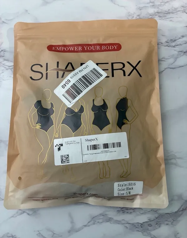 SHAPERX Women's Tummy Control Shapewear Thong Bodysuit Seamless Waist Snatching - Image 2