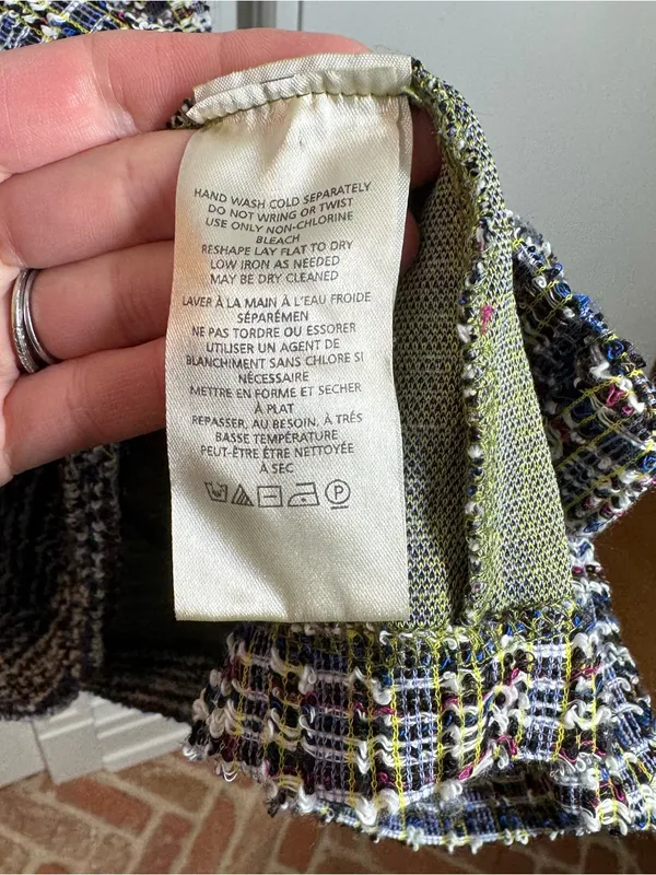 Free People Maxx Mini Shift Tweed Dress Size Large‎ Academia Old Money Preppy - Image 6