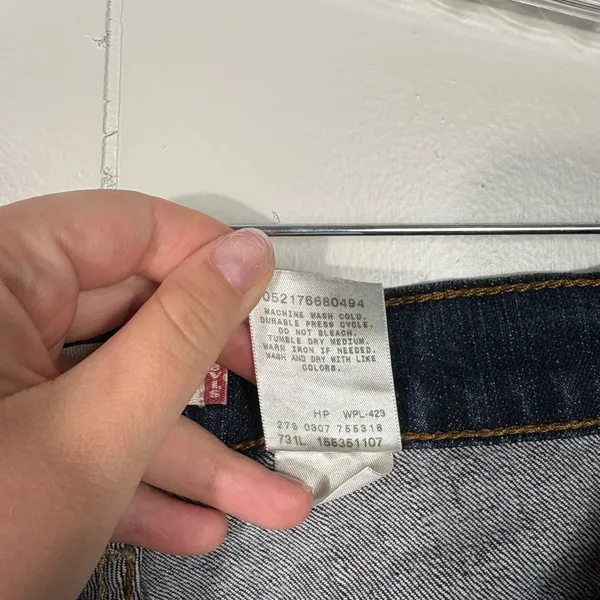 Levi's 529 Dark Wash Curvy Bootcut Stretch Denim Jeans Plus Size 16 Misses 16M - Image 7