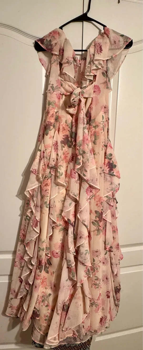 Anthropologie Dress Maxi Floral Ruffled - Image 3
