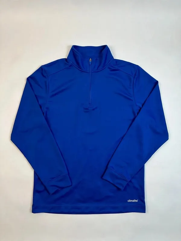 Adidas Women's Oklahoma City Thunder NBA Quarter Zip Pullover Sz S Blue - Image 3