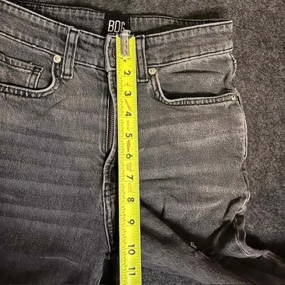 BDG Urban Outfitters Stretch High Rise Flare Jeans Black Size 25 Streetwear Chic - Image 6