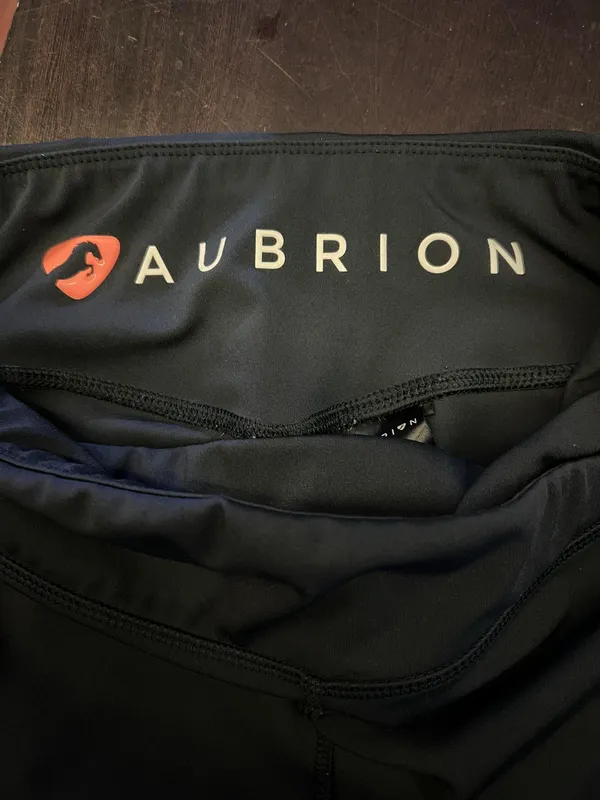 Aubrion Leggings Womens XS Blue Riding Leggings Silicone Grip Pockets Equestrian - Image 7