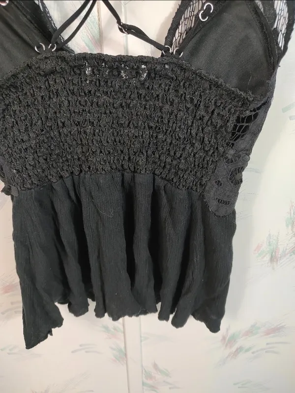 Riley & James Black Lace Tank Top - Image 9