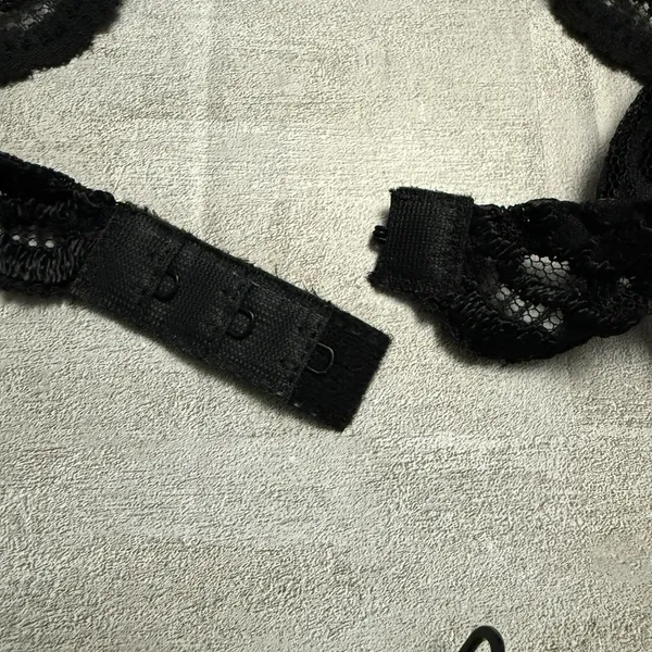 Vintage Victoria's Secret Gold Label Black Lace Garter Belt 90s‎ 80s Canada Made - Image 8