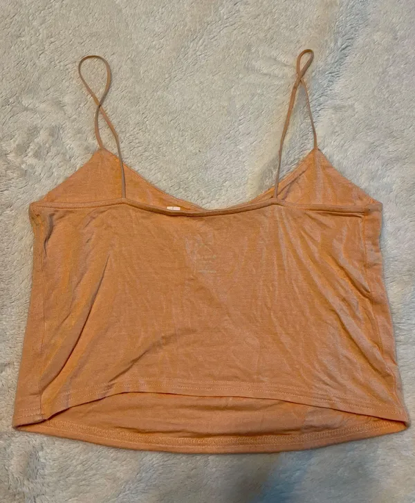 PacSun Basics orange Cropped Tank - Image 2
