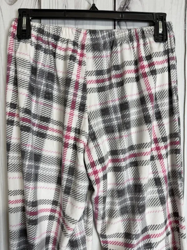 Nautica Pajama Set Plaid Flannel Long Sleeve Button Up Shirt Pant Sz L 14-16 - Image 9
