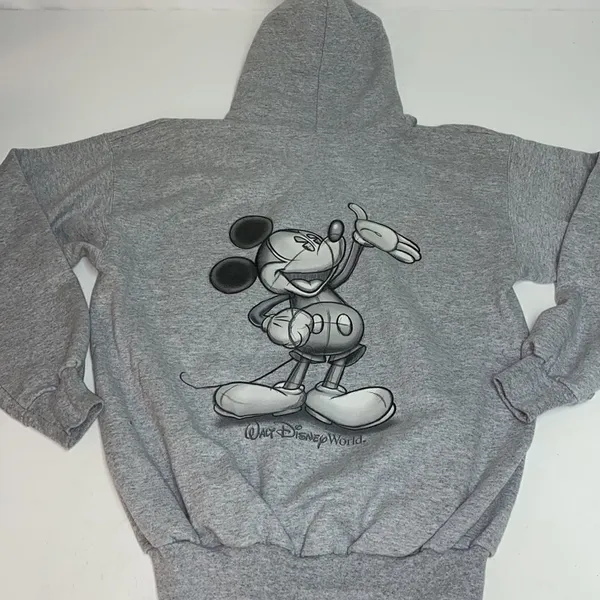 Walt‎ Disney World Mickey Mouse Zip Up Hoodie Size M C23 - Image 2