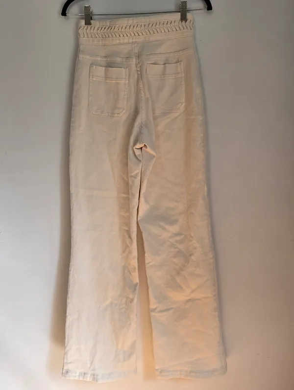Anthropologie Magali Pascal Birkin High-Rise Wide Leg in Ecru. - Image 6