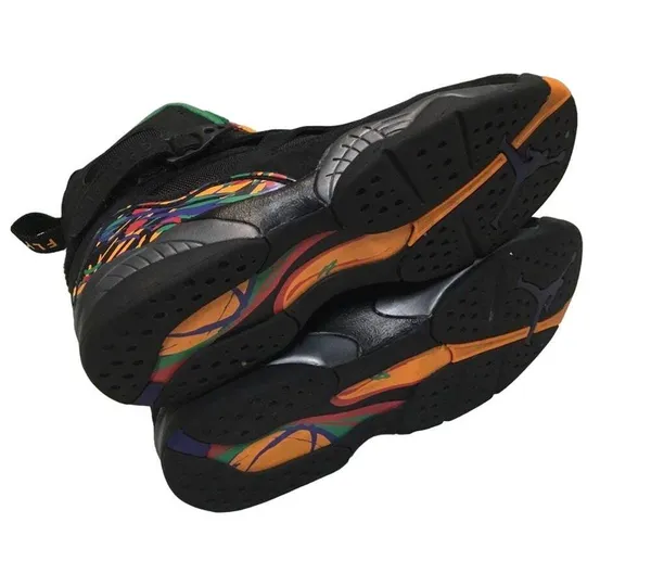 Nike Air Jordan 8 Retro GS Black 305368-004 - Image 5